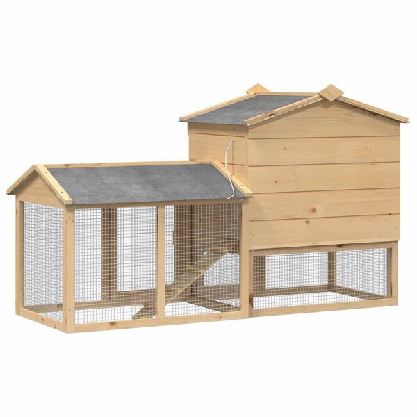 vidaXL Kanakoobas Pruun 150 x 60 x 89 cm