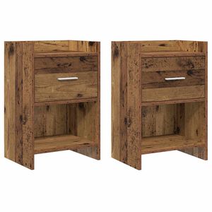 vidaXL &Ouml;&ouml;kapid 2 pcs Vana puit 40 x 30 x 60 cm Tehispuit