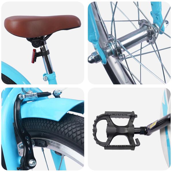 vidaXL Laste Bike 18 Tolli 5-7 aastat vanadele Hele sinine