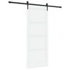 vidaXL Libisev uks ORKDAL Valge ja must 83 x 202 cm Toekas m&auml;nnipuit