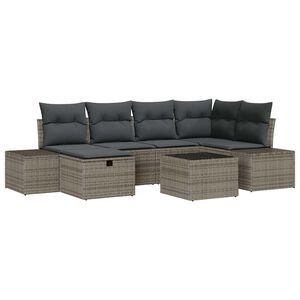vidaXL Diivanikomplekt padjaga 7 pcs pol&uuml;rotang