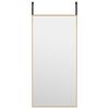 vidaXL uksepeegel, kuldne, 30 x 60 cm, klaas ja alumiinium