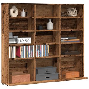 vidaXL CD-kapp Vana puit 100x23x89,5 cm Engineered Wood