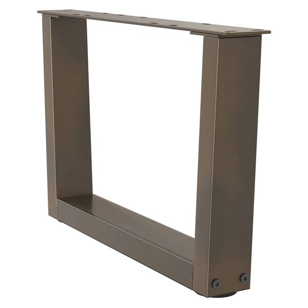 vidaXL kohvilaua jalad V-kujulised 2 tk, naturaalne teras, 50 x (30&ndash;31,3) cm, teras