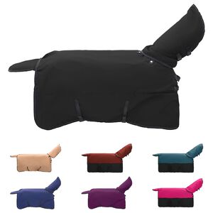 vidaXL Hobuste K&auml;tter Tume roheline ja must 85 cm Pol&uuml;ester