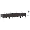 vidaXL Aiakonteiner Kastmise ja Ratastega 4 tk Pruun 160 x 40 x 28 cm