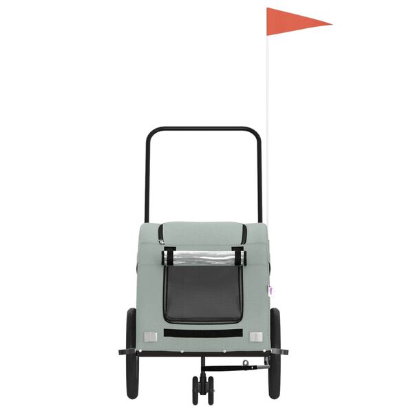 vidaXL lemmiklooma ratta järelkäru, hall, oxford kangas/raud