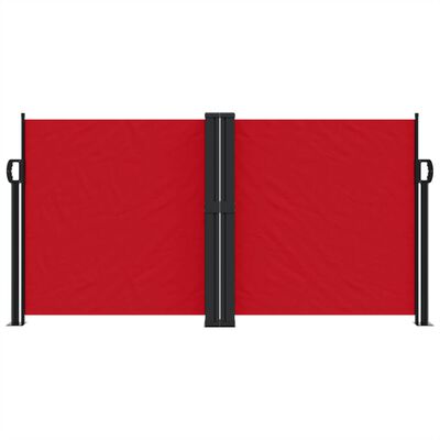 vidaXL lahtitõmmatav külgsein, punane, 120 x 1200 cm