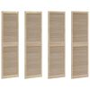 vidaXL Kappi Uks 4 pcs Neutraalne 201 x 2,1 x 59,5 cm Tahke m&auml;nd