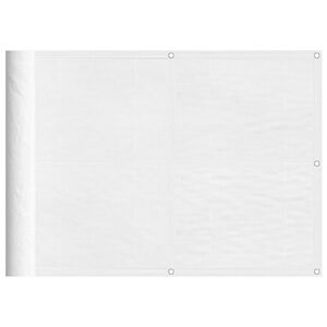 vidaXL r&otilde;dusirm, valge, 75x800 cm, 100% pol&uuml;ester oxford