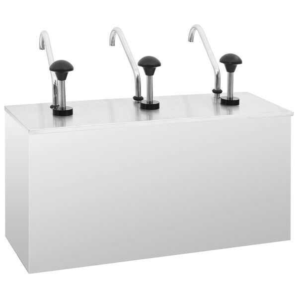 vidaXL kastme serveerimisnõu, roostevaba teras, 3 x 3,5 l