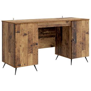 vidaXL Laud riiuliga uksega Vana puit 142,5 x 50 x 75 cm Tehispuit