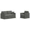 vidaXL Diivanikomplekt 2 pcs Tumehall 158 x 78 x 80 cm Samet