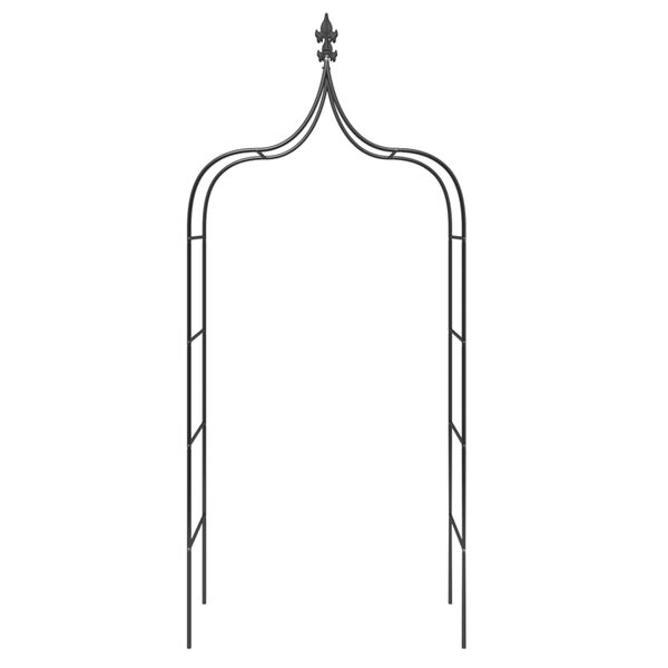 vidaXL aiakaared 2 tk, must, 120 x 38 x 260 cm, teras