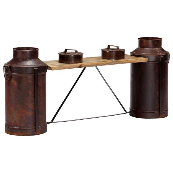 vidaXL piimap&uuml;ttidega esikupink, 150 x 33 x 64 cm, mangopuit