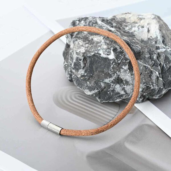 vidaXL Nahk k&ouml;is Pruun &Oslash;5 mm x 5 m Nahk