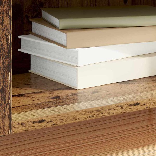 vidaXL Plaadikapp Vana puit 121 x 38 x 48 cm Tehispuit