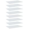 vidaXL riiuliplaadid 8 tk, valge, 60x40x1,5 cm, puitlaastplaat