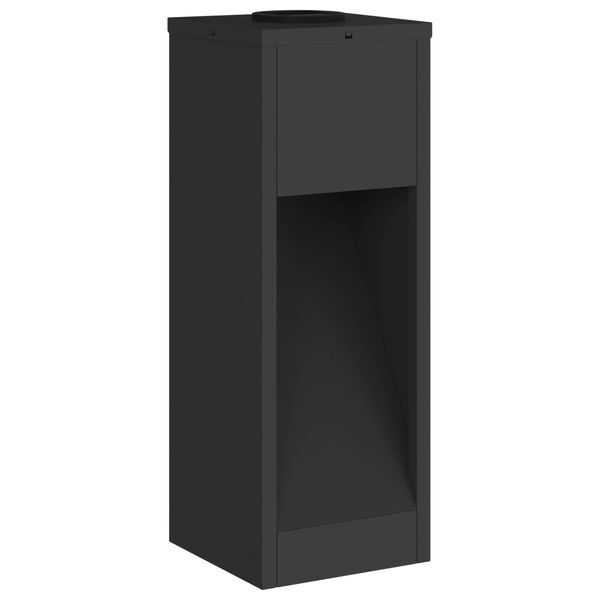 vidaXL P&auml;ikese Led Rada Valgus 2 pcs Must K&uuml;lmvaltsitud teras