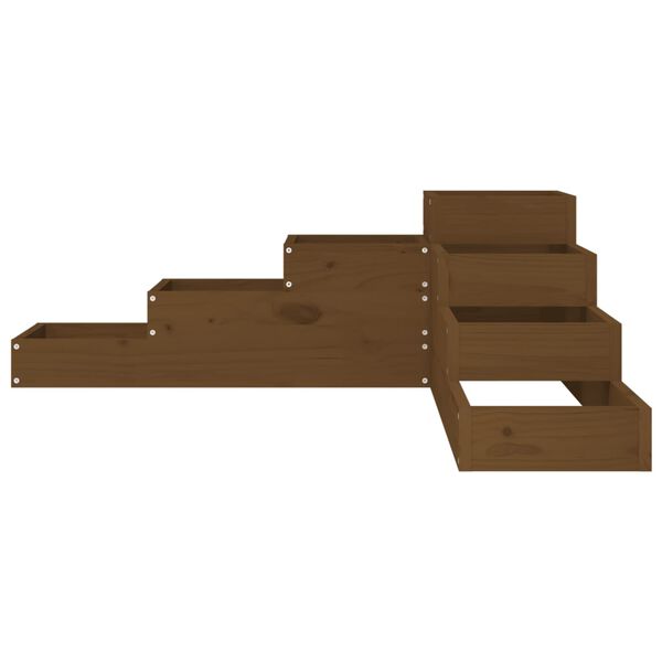 vidaXL 4-tasandiline taimekast, 106x104,5x36 cm, meekarva, m&auml;nnipuit