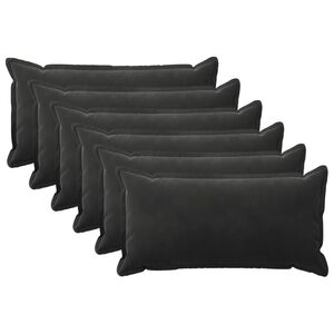 vidaXL Padi padjaga HOUTEN 6 tk Must Samet