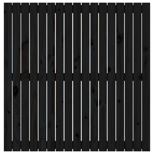 vidaXL seinale kinnitatav voodipeats, must, 108x3x110 cm, m&auml;nnipuit