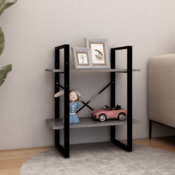 vidaXL 2-korruseline raamaturiiul, 60 x 30 x 70 cm, hall, männipuit