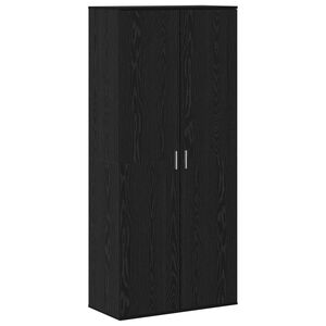 vidaXL K&otilde;rgushein 80 x 39 x 178 cm Tehispuit Must tamm