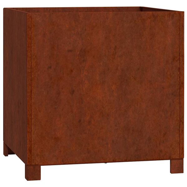 vidaXL jalgadega taimekast, rooste, 50x50x50 cm, Corten teras