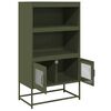 vidaXL Highboard Olive Green 68x39x123 cm Teras