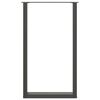 vidaXL baarilaua jalad U-kujulised 2 tk, antratsiithall, 60 x (100-101) cm, teras