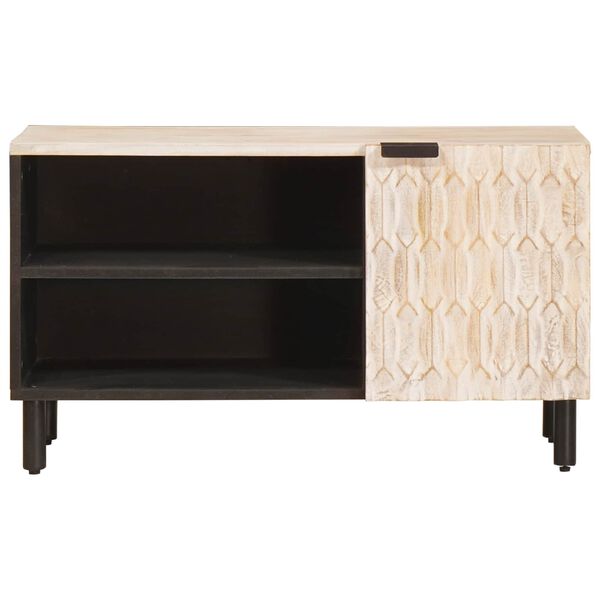 vidaXL Telerikapp ladustamisega Valge pesu viimistlus 80 x 33 x 46 cm