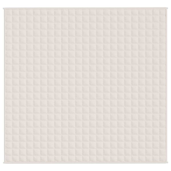 vidaXL raskustekk kreemjas 220x230 cm 15 kg kangas