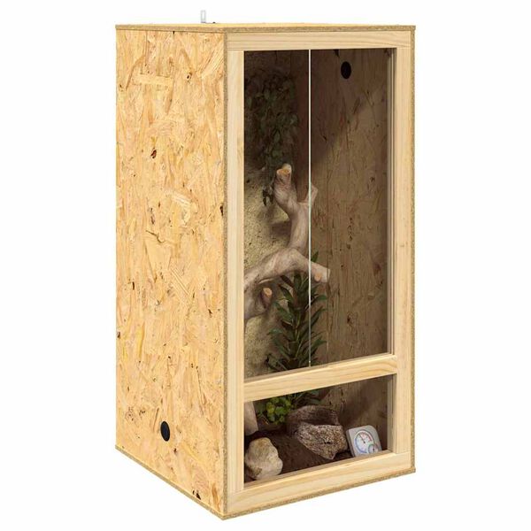 vidaXL Terrarium Pruun 50 x 50 x 100 cm OSB