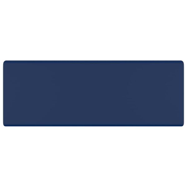 vidaXL valamu, kandiline matt tumesinine 41 x 41 cm keraamiline