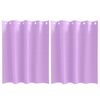 vidaXL Kardinad r&otilde;ngastega 2 tk Lilla 140 x 140 cm Pol&uuml;ester