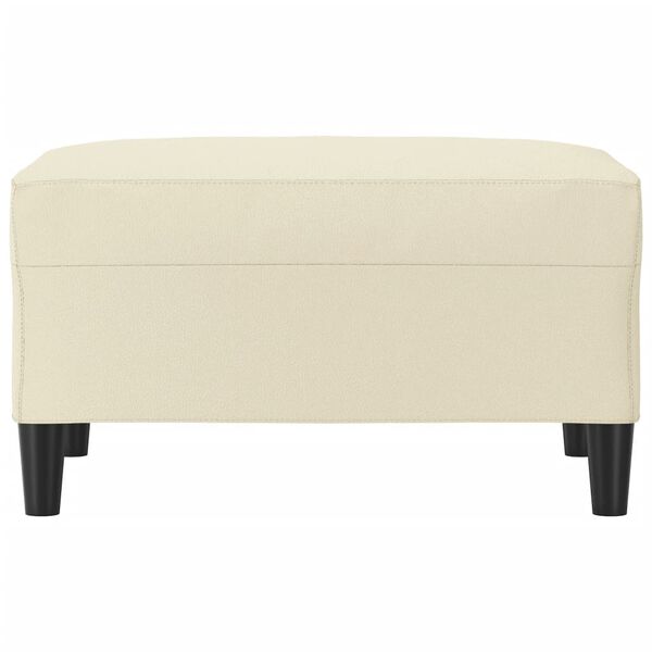 vidaXL jalapink, kreemjas, 70 x 55 x 41 cm, kunstnahk