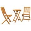 vidaXL Aia Bistroo Komplekt 3 pcs Pruun Tugev akatsiapuu