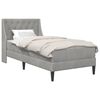 vidaXL Voodiraam madratsiga madratsiga Helehall 100 x 200 cm Samet