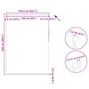 vidaXL Pimendav ruloo, 164,4 x 230 cm, kangas, laius 160 cm, valge
