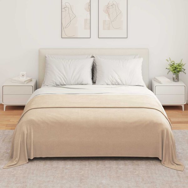 vidaXL Viskab tekid 6 pcs Kamel 280 x 210 cm Fliis