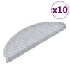 vidaXL trepimatid 10 tk 56 x 17 x 3 cm helehall poolringikujuline