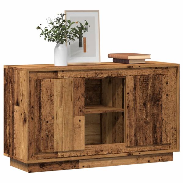 vidaXL puhvetkapp Vana puit 102x35x60 cm Engineered Wood