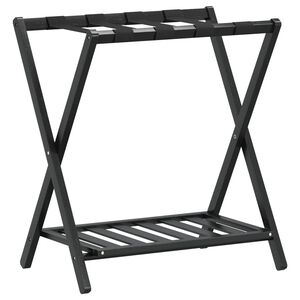 vidaXL pagasialus, must, 68 x 38 x 58 cm, bambus