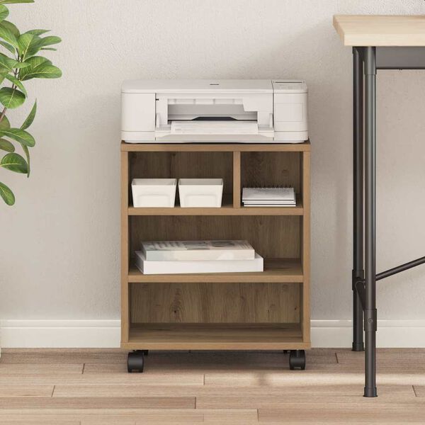 vidaXL Printeri alus käsitöötamm 41 x 32 x 48 cm Tehispuit