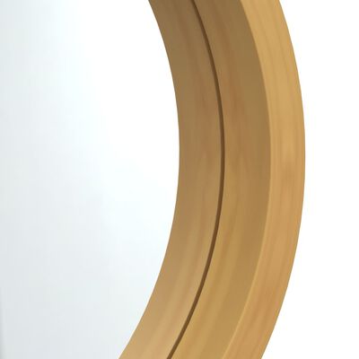 vidaXL seinapeegel nööriga, kuldne, Ø 35 cm