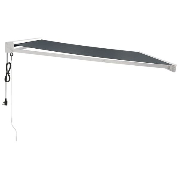 vidaXL sisset&otilde;mmatav varikatus antratsiit 4x3 m kangas, alumiinium