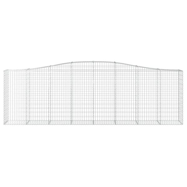 vidaXL kaarekujulised gabioonkorvid 20 tk, 400x50x120/140 cm, raud