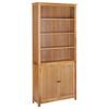 vidaXL raamaturiiul 2 uksega 90 x 30 x 200 cm, tammepuit