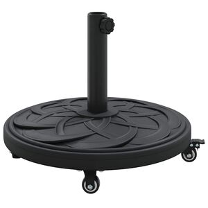vidaXL P&auml;ikesevarju jalg 15.35 kg Must Raud Ring